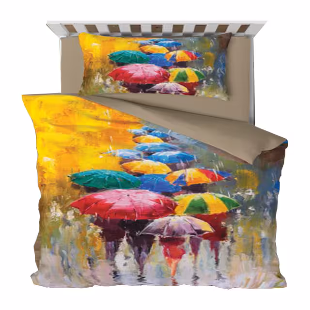 سرویس روتختی یک نفره کارینا مدل سه بعدی 6 تکه کد 1036