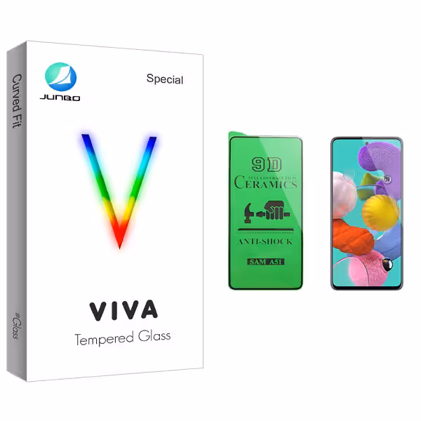 محافظ صفحه نمایش سرامیکی جانبو مدل Viva Glass مناسب برای گوشی موبایل سامسونگ Galaxy A51