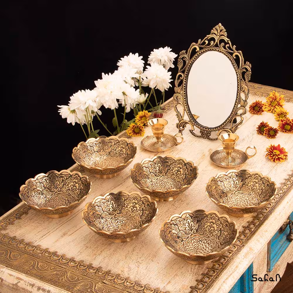 ست هفت سین طلایی کد 1042