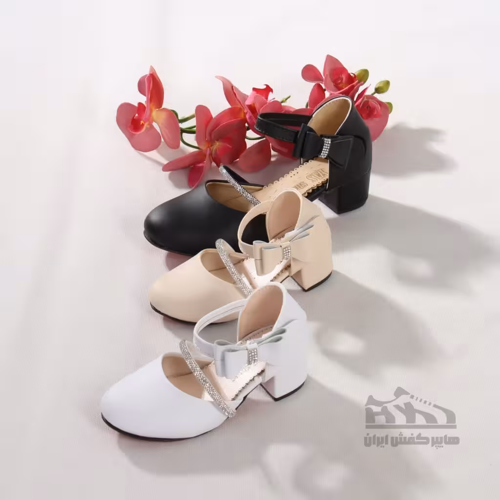 کفش مجلسی پاشنه دار دخترانه