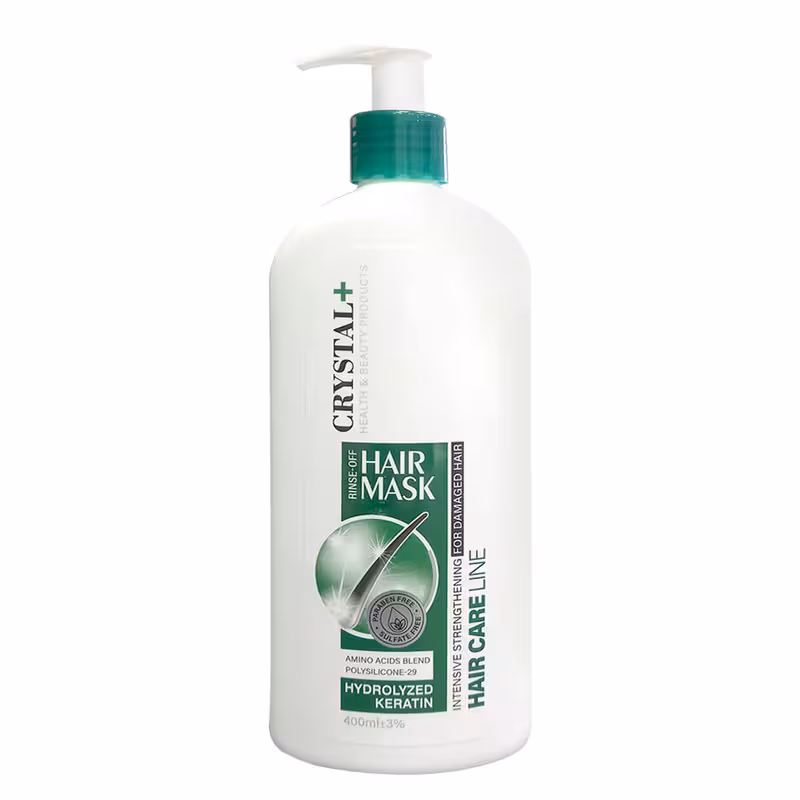 ماسک مو کریستال مدل پمپی حجم 400 میلی لیتر