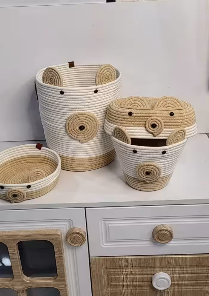 ست مکرومه 4 تیکه اقتصادی طرح شماره 6