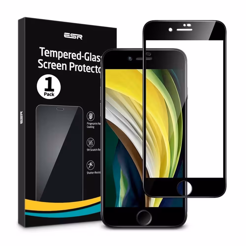 محافظ صفحه نمایش آیفون ESR iPhone SE3/SE2/8/7 Tempered-Glass Screen Protector