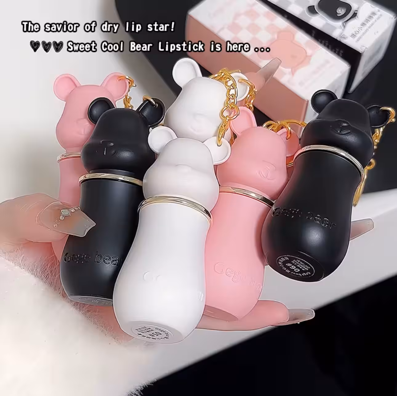 بالم لب خرسی عروسکی فانتزی Gege Bear (طرح پنجه‌ای)