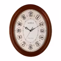 ساعت چوبی بیضی مدل L010