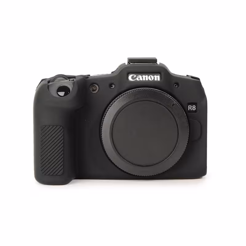 کاور دوربين ژله اي مشکي Canon Eos R8 cover