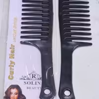 شانه فر مشکی بزرگ تک سلفون