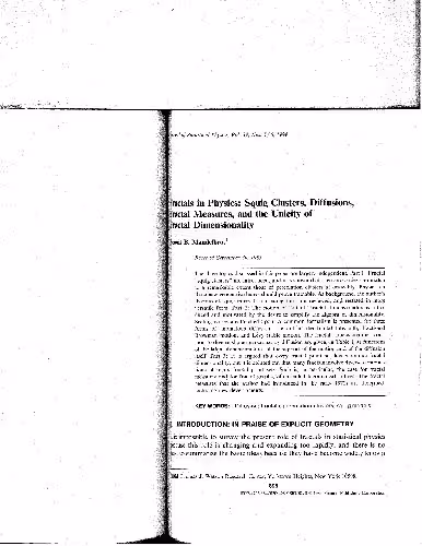 خرید و دانلود نسخه کامل کتاب Mandelbrot Fractas in Physics