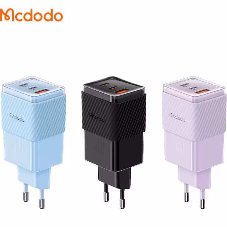 آداپتور شارژ سه پورت 67 وات مک دودو Mcdodo GaN 5 Mini Fast Charge CH-1501