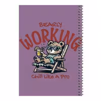 دفتر مشق 80 برگ اس جی مدل خرس و آفتاب