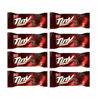 کیک کاکائو با مغزی کارامل تاینی براونی شیرین عسل 60 گرمی بسته 36 عددی