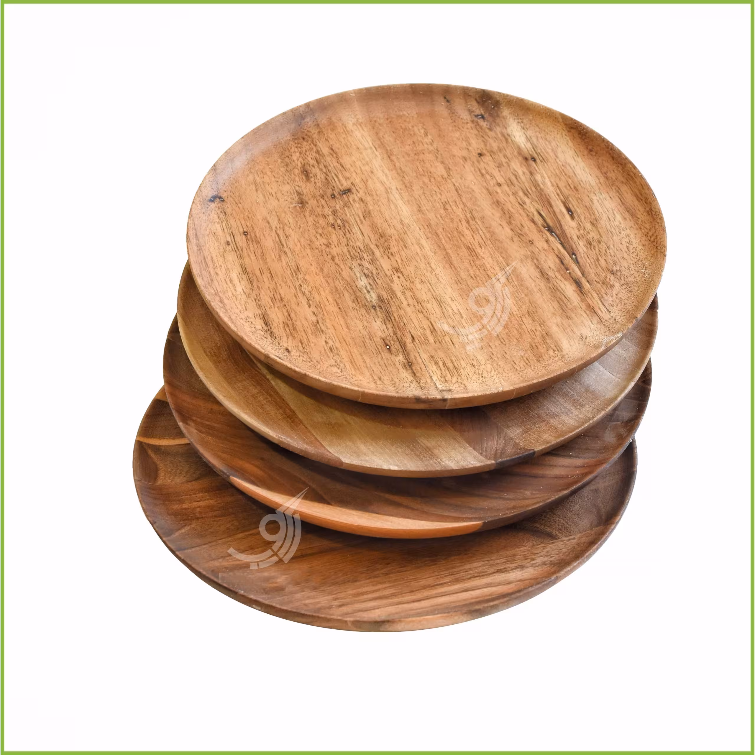 بشقاب چوبی گرد قطر 20 کد 102046