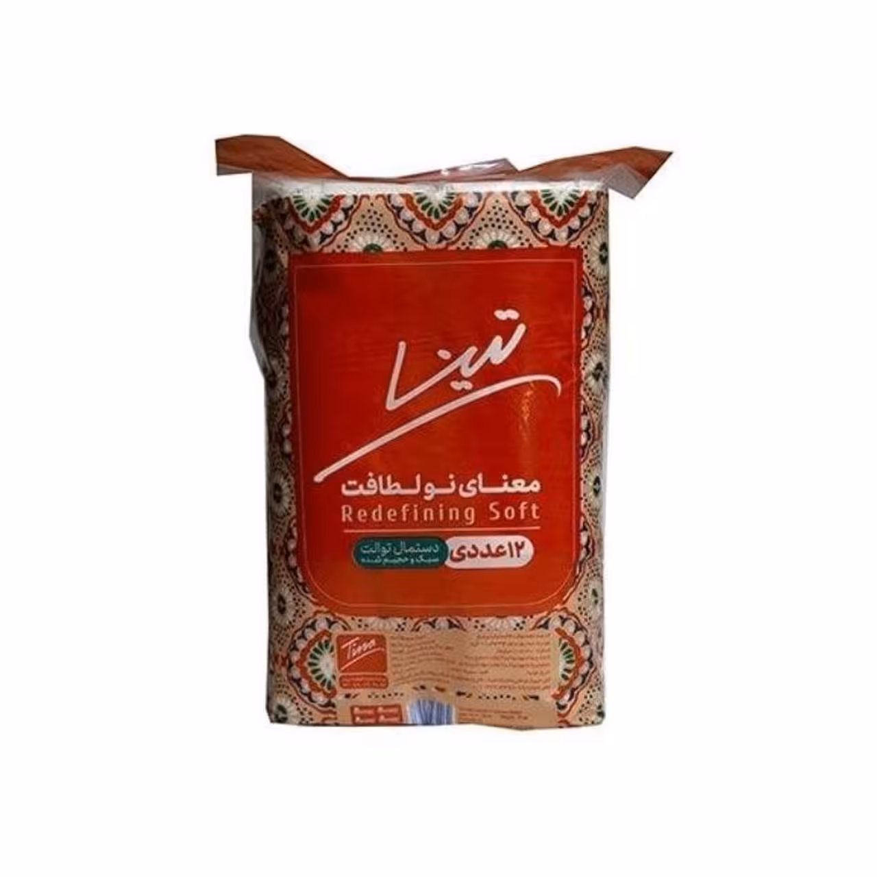 دستمال توالت تینا بسته 12 عددی