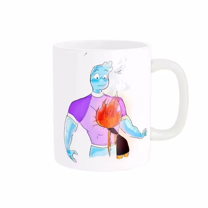 خرید ماگ-لیوان  امبر و وید در انیمه المنتال Elemental کد Elemental-01