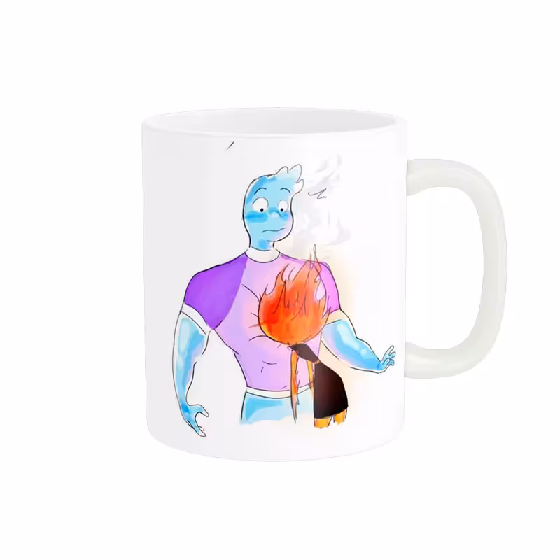 خرید ماگ-لیوان  امبر و وید در انیمه المنتال Elemental کد Elemental-01