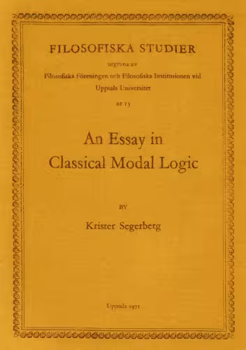 خرید و دانلود نسخه کامل کتاب An Essay in Classical Modal Logic