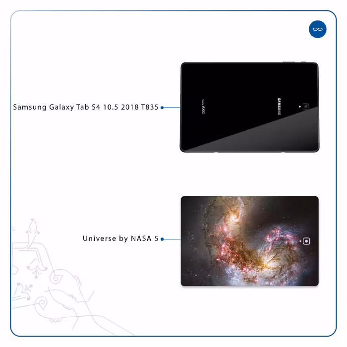 برچسب پوششی ماهوت مدل Universe-by-NASA-5 مناسب برای تبلت سامسونگ Galaxy Tab S4 10.5 2018 T835