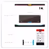 برچسب پوششی ماهوت مدل Dark-Gold-Stripes-Wood مناسب برای تبلت سامسونگ Galaxy Tab S2 9.7 2016 T819N