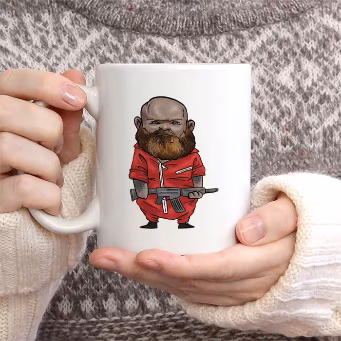 ماگ طرح کاریکاتور مدل خانه کاغذی