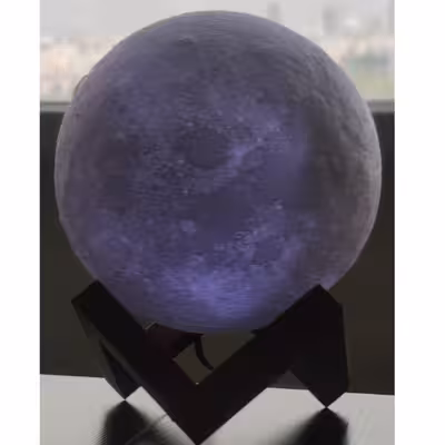 آباژور رومیزی مدل کره ماه M2