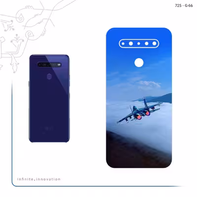 برچسب پوششی ماهوت مدل Fighter plane Su27 مناسب برای گوشی موبایل ال جی K51s