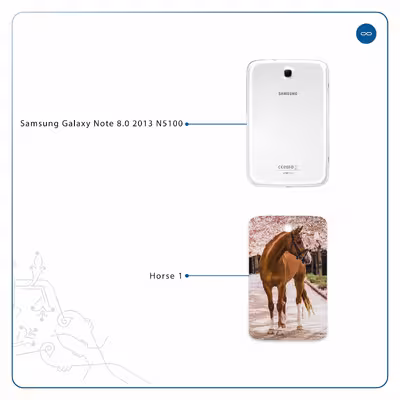 برچسب پوششی ماهوت مدل Horse-1 مناسب برای تبلت سامسونگ Galaxy Note 8.0 2013 N5100