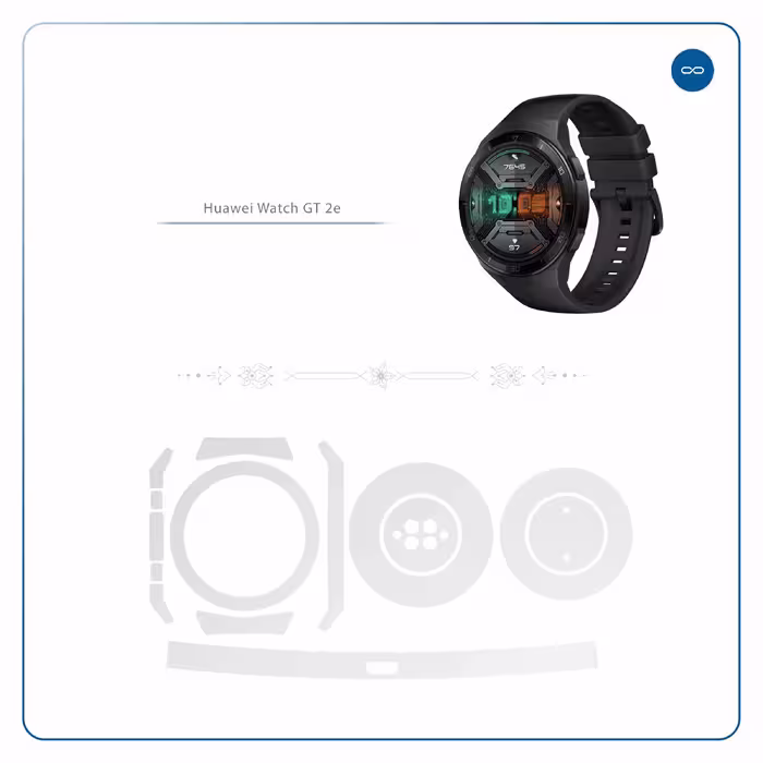 برچسب ماهوت طرح Matte White مناسب برای ساعت هوشمند هوآوی Watch GT 2e