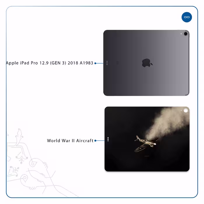 برچسب پوششی ماهوت مدل World War II Aircraft مناسب برای تبلت اپل iPad Pro 12.9 (GEN 3) 2018 A1983