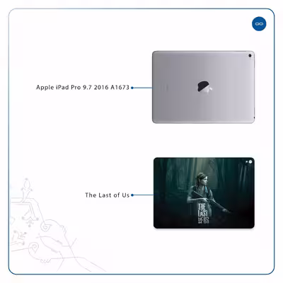 برچسب پوششی ماهوت مدل The Last of Us مناسب برای تبلت اپل iPad Pro 9.7 2016 A1673