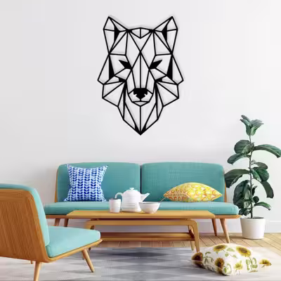 دیوارکوب ماهوت طرح گرگ کد 04