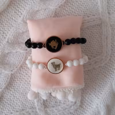 دستبند مدل ماه تولد فروردین و اردیبهشت F11 مجموعه 2 عددی