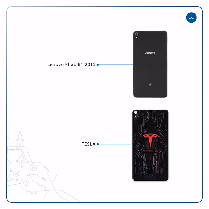 برچسب پوششی ماهوت مدل TESLA مناسب برای تبلت لنوو Phab B1 2015