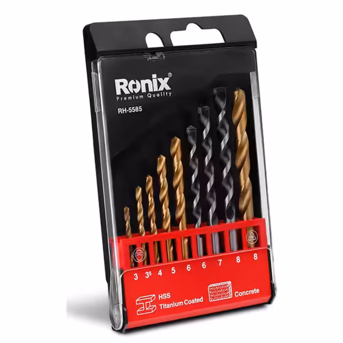  مجموعه 9 عددی مته رونیکس مدل RON-5585