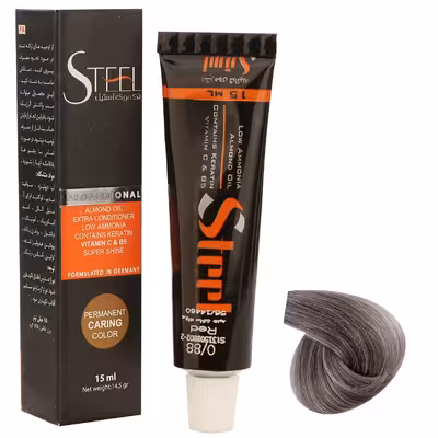 رنگ مو استیل شماره E11 حجم 15 میلی لیتر رنگ واریاسیون دودی