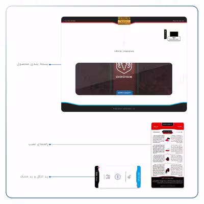 برچسب پوششی ماهوت مدل Dodge مناسب برای تبلت اپل iPad 9.7 (GEN 5) 2017 A1823
