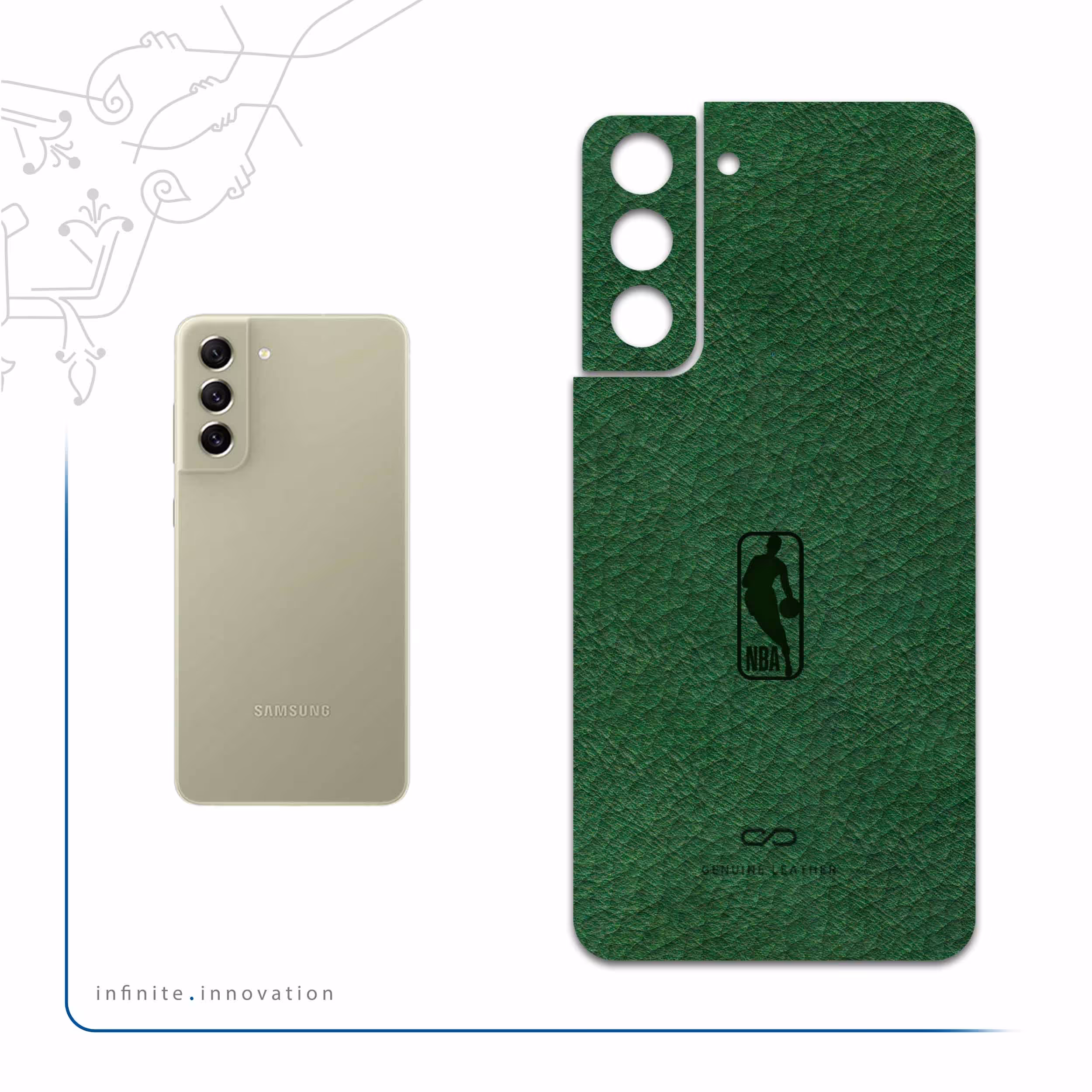 برچسب پوششی ماهوت مدل GL-NBA مناسب برای گوشی موبایل سامسونگ Galaxy S21 FE 5G