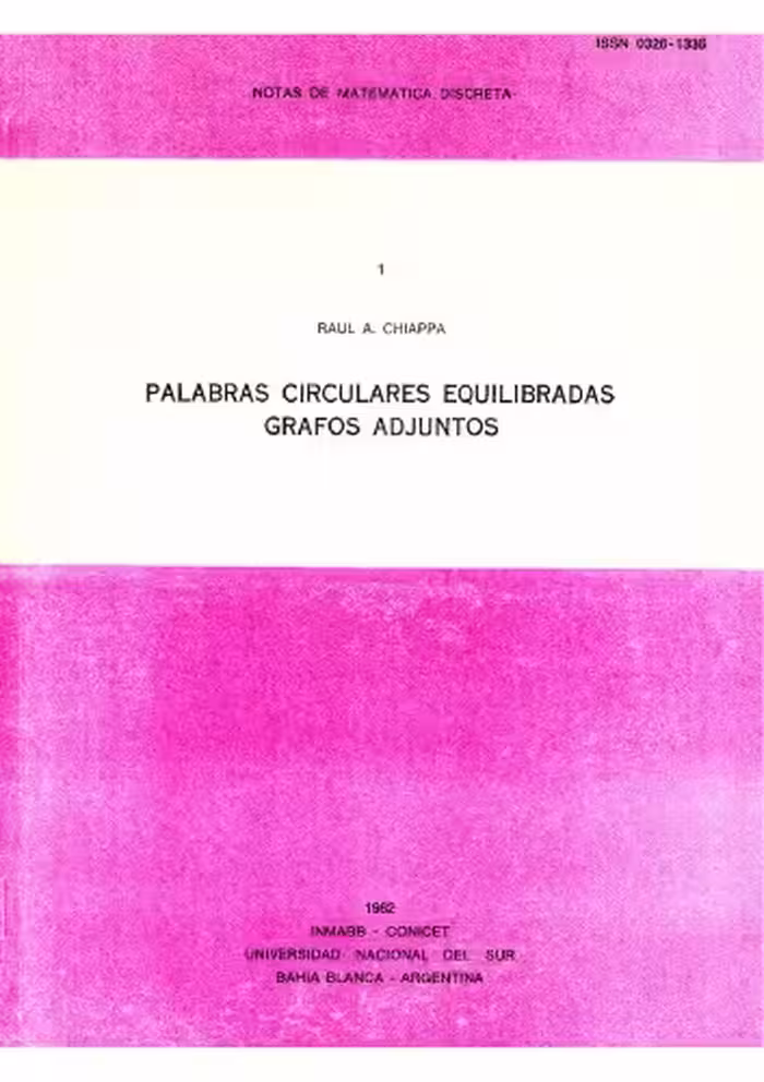 خرید و دانلود نسخه کامل کتاب Palabras circulares equilibradas. Grafos adjuntos.