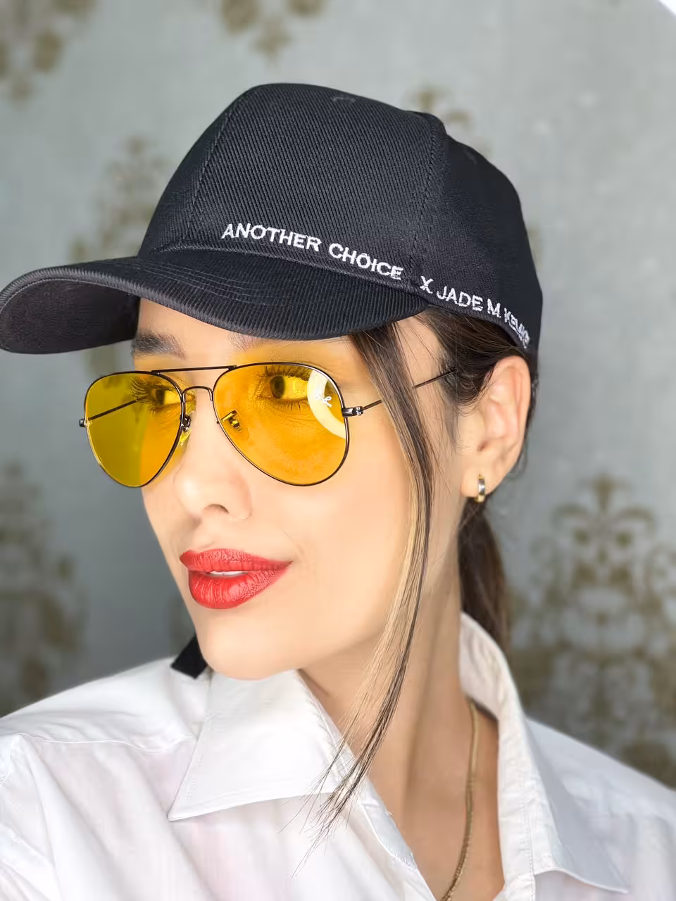 عینک افتابی ری بن زرد فرم مشکی