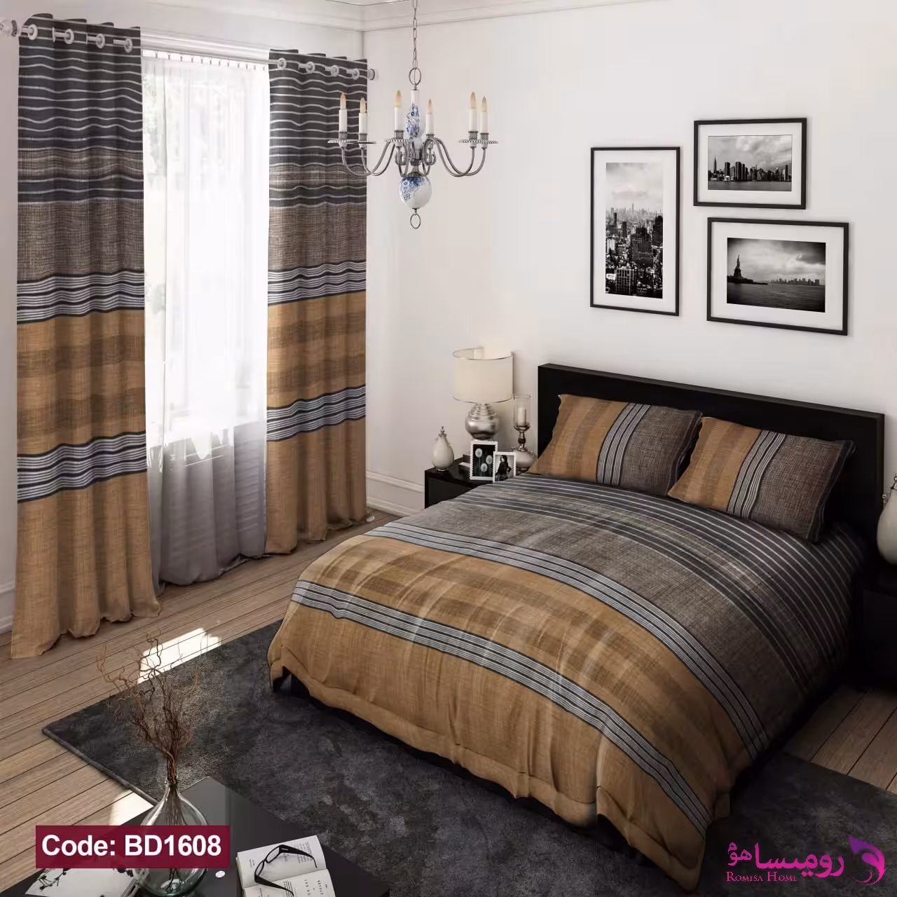 روتختی طرح راه راه برند دکو کد BD1608