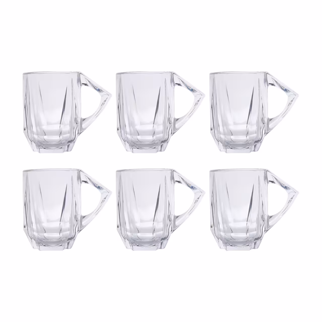 لیوان شیشه ای مدل رایس بسته 6 عددی