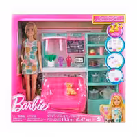 عروسک باربی مدل Tea Time Play Set کد Hkt94