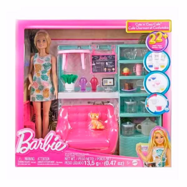 عروسک باربی مدل Tea Time Play Set کد Hkt94