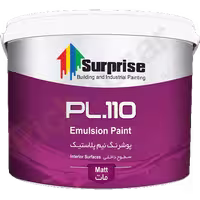 رنگ نیم پلاستیک مدل PL-110، حجم 5 گالن