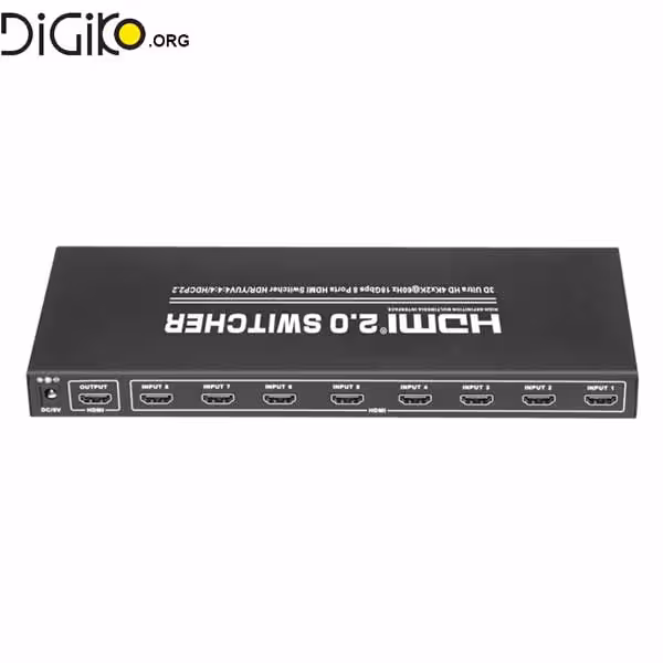 سوئيچ 8 پورت HDMI با ریموت کنترل تی سی تی
