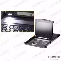 ال سی دی کنسول 17”  8port KVM Switch آتن اچ پی ای HPI