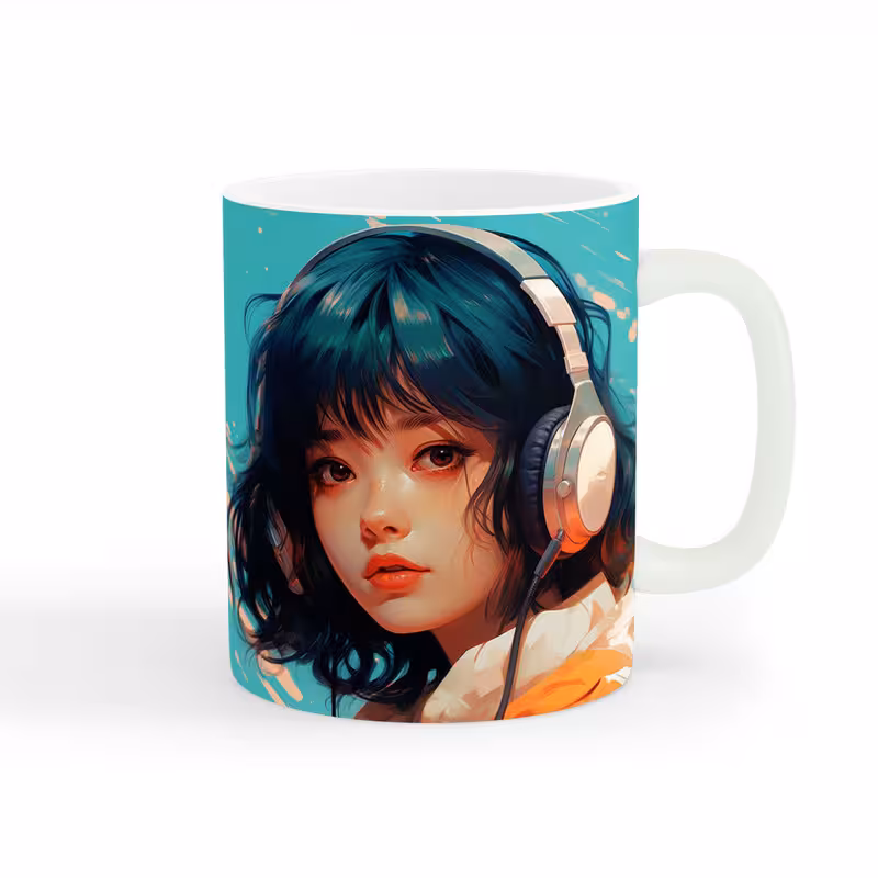 ماگ طرح دخترانه دختر جذاب کد wall-8240