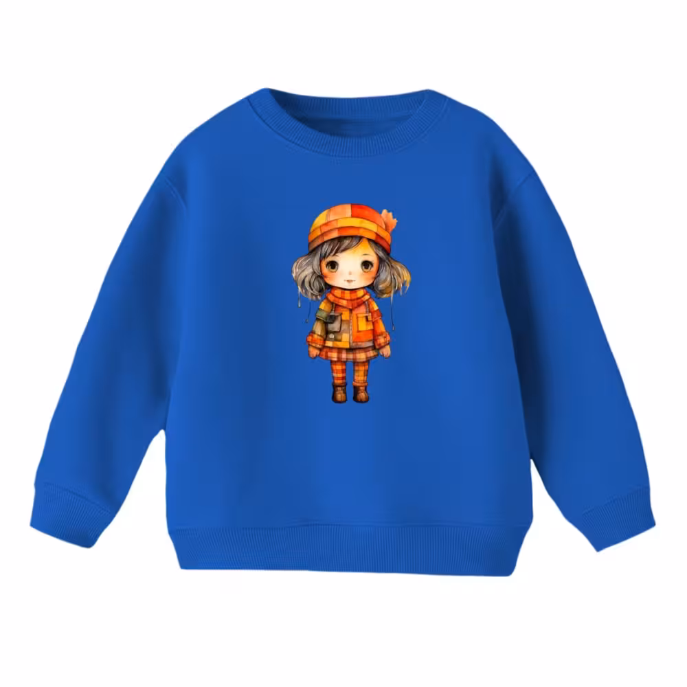 سویشرت بچگانه مدل دختر پاییز رنگ آبی