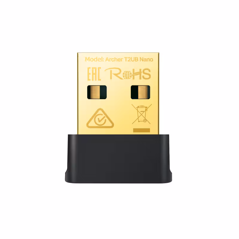 کارت شبکه وایرلس و بلوتوث AC600 تی پی لینک Archer T2UB Nano