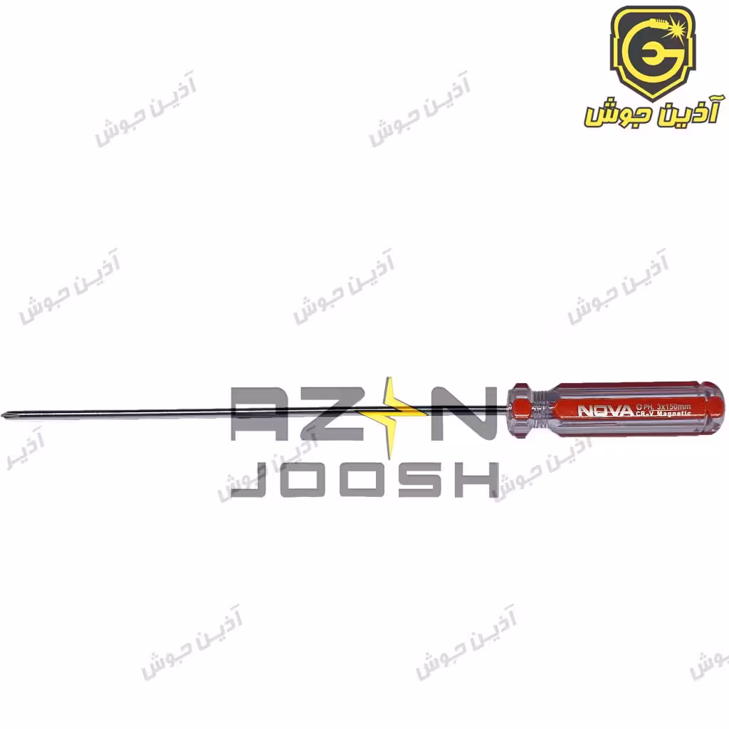 پیچ گوشتی چهارسو 150*3 دسته کریستالی نووا Nova