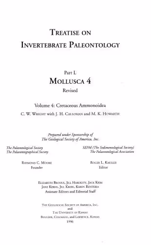 خرید و دانلود نسخه کامل کتاب Treatise of Invertebrate Paleontology. Pt. L. Mollusca 4. Revised. V. 4. Geol. Soc. Amer., Univ. Kansas - Cretaceous Ammonoidea